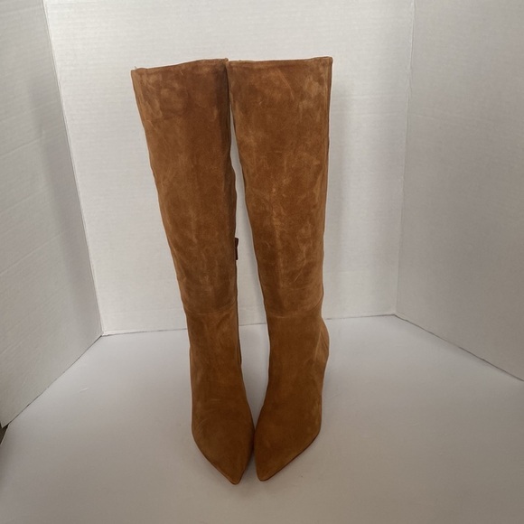 Vince Women's Farida Pointed Toe Boots Knee High Suede/Leather Size 5 - Picture 7 of 10